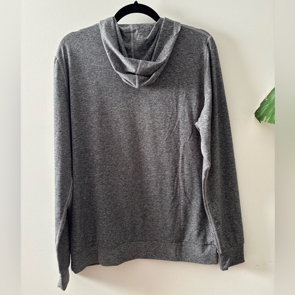 Quince Gray Hoodie with Zip Pockets Size M - Picture 2 of 2